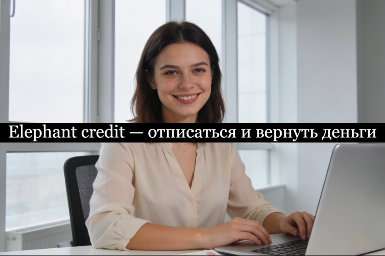 Elephant credit отписаться от платных услуг и подписки и вернуть деньги