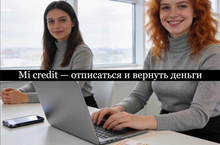 Mi credit отписаться от платных услуг и подписки и вернуть деньги