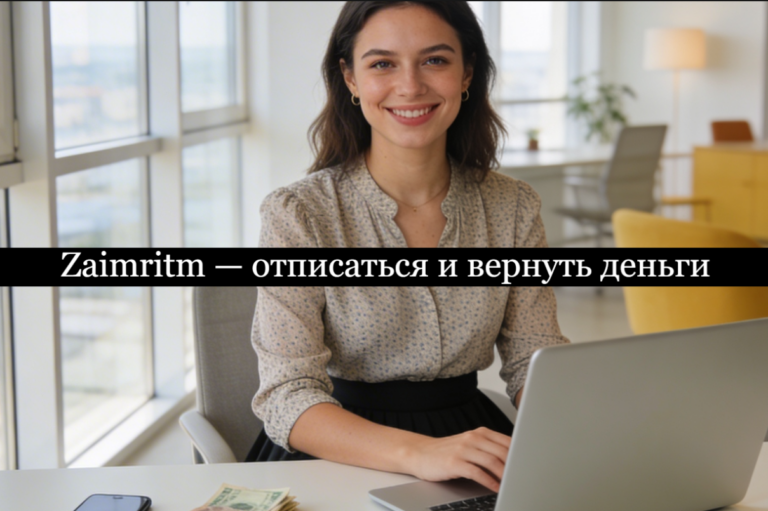 Zaimritm отписаться от платных услуг и подписки и вернуть деньги